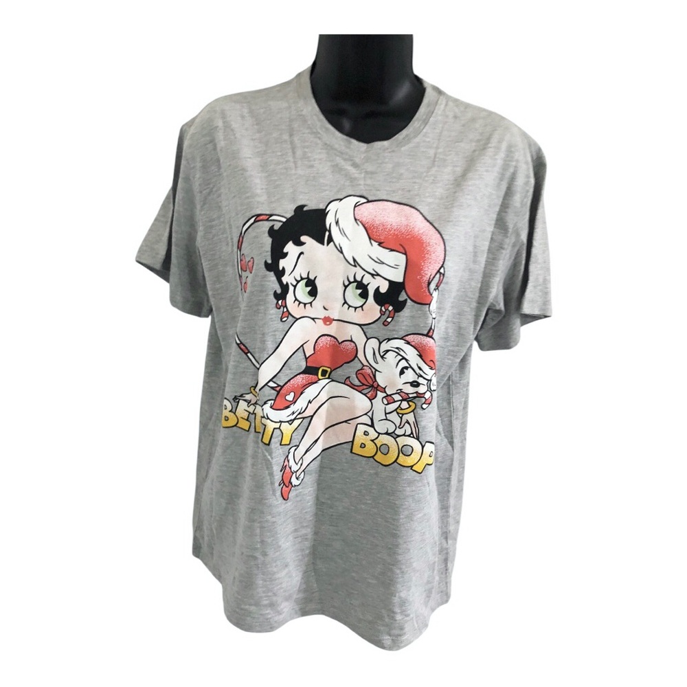 Gray Betty Boop Graphic Women's Top